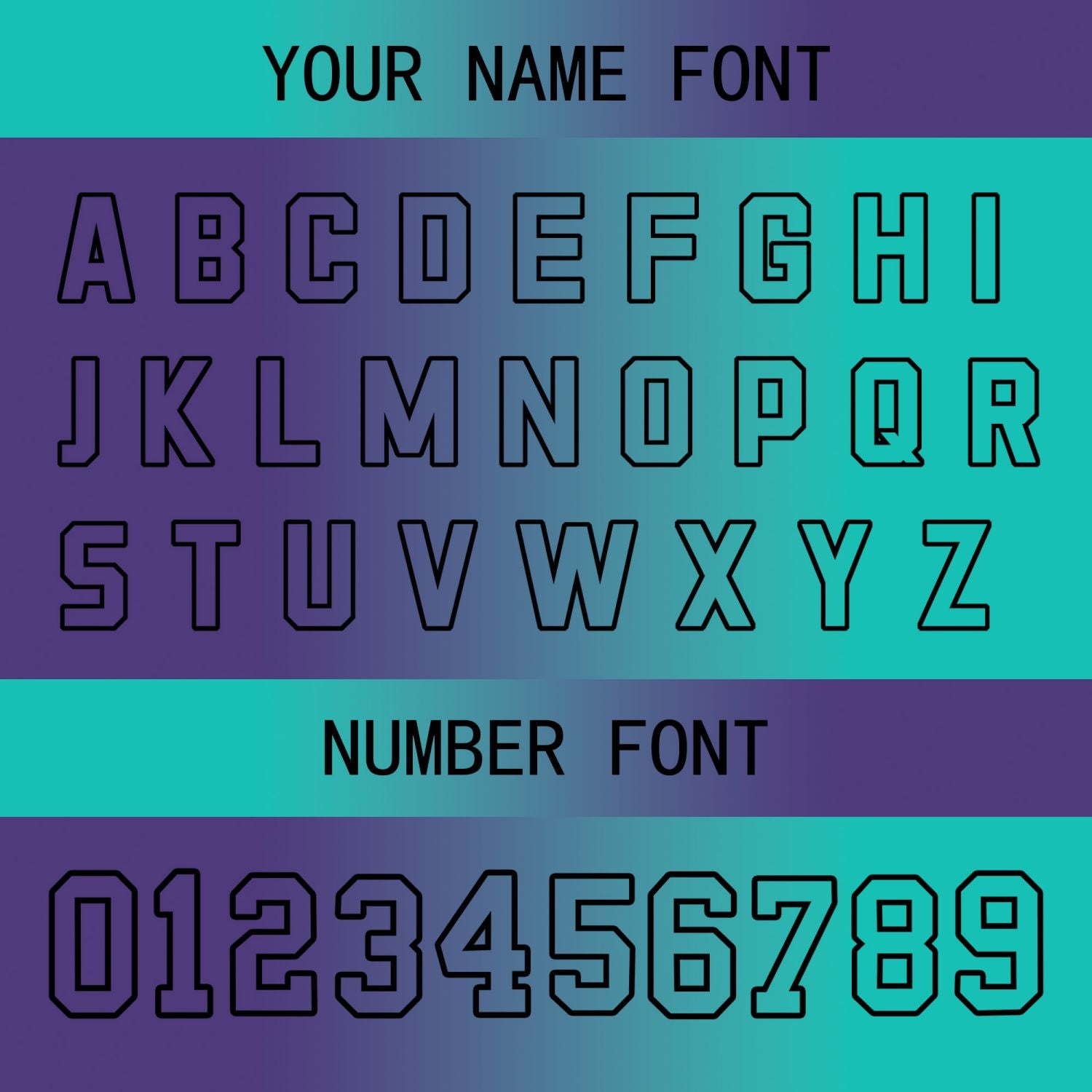 Custom Teal and Purple Gradient Baseball Jersey | Personalized Two-Tone Fade Team Uniform