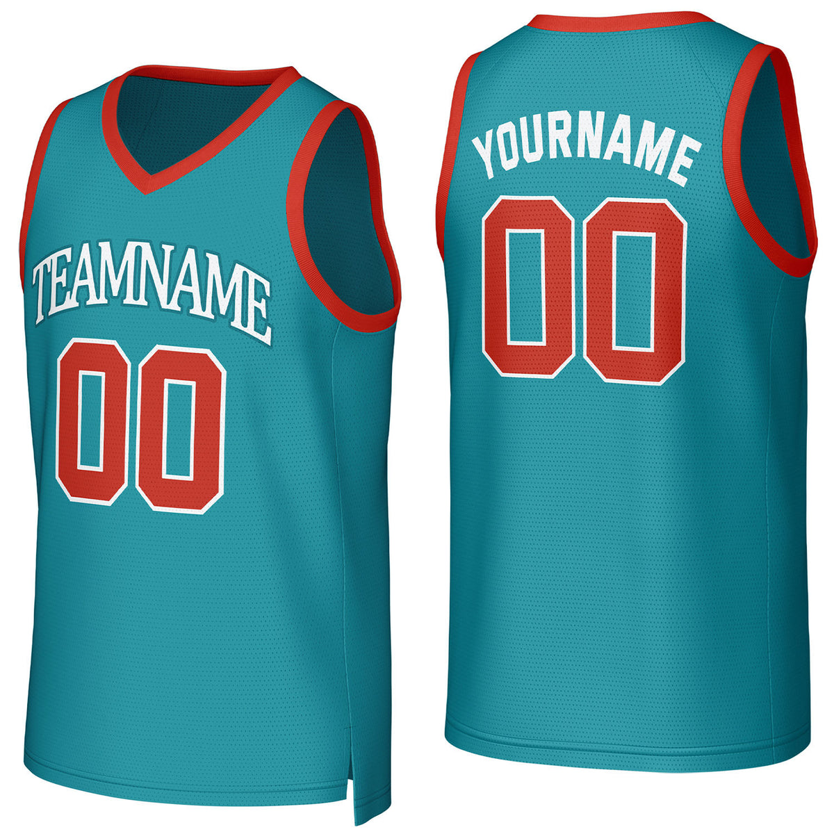 Custom teal basketball jersey with logo, personalized name &amp; number, team uniform for men women youth game practice - Vosoli