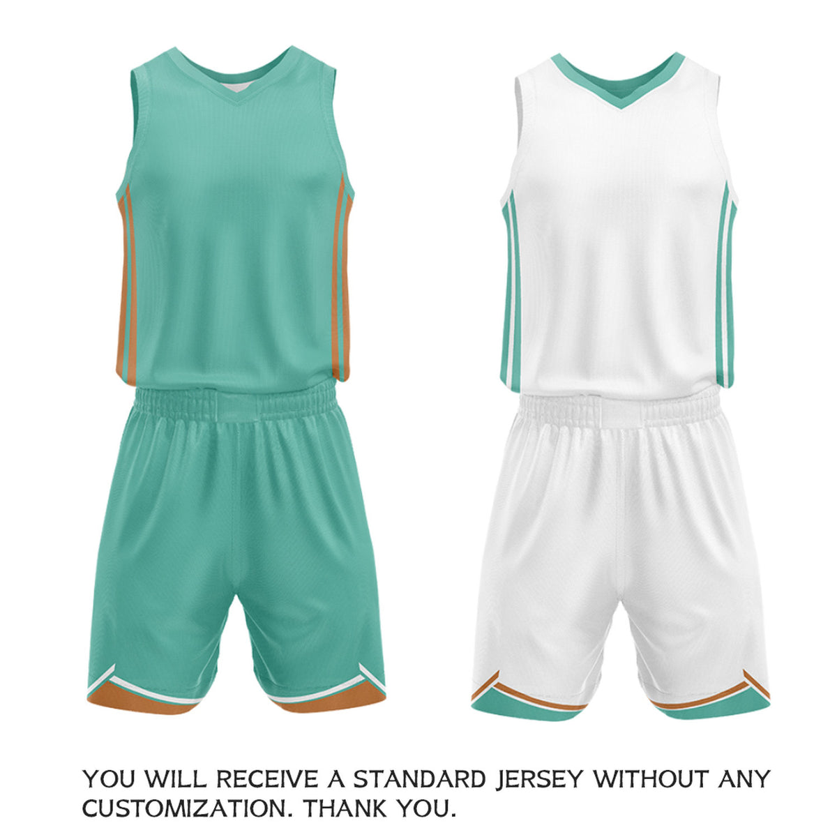 Custom Teal & White Reversible Basketball Jersey Shorts Set | Personalized Full Vintage Team Uniform