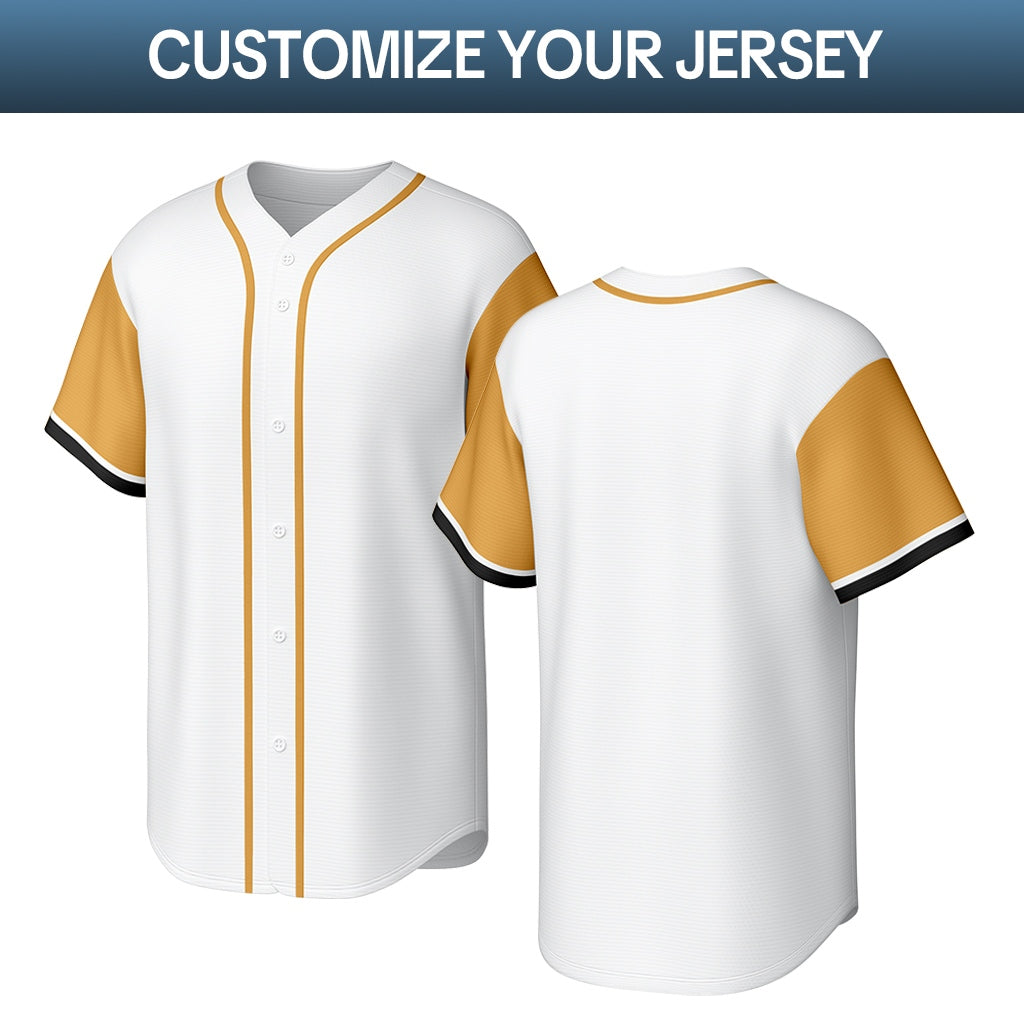 Custom White Stitched Baseball Jersey | Personalized Name & Number | Team Uniform