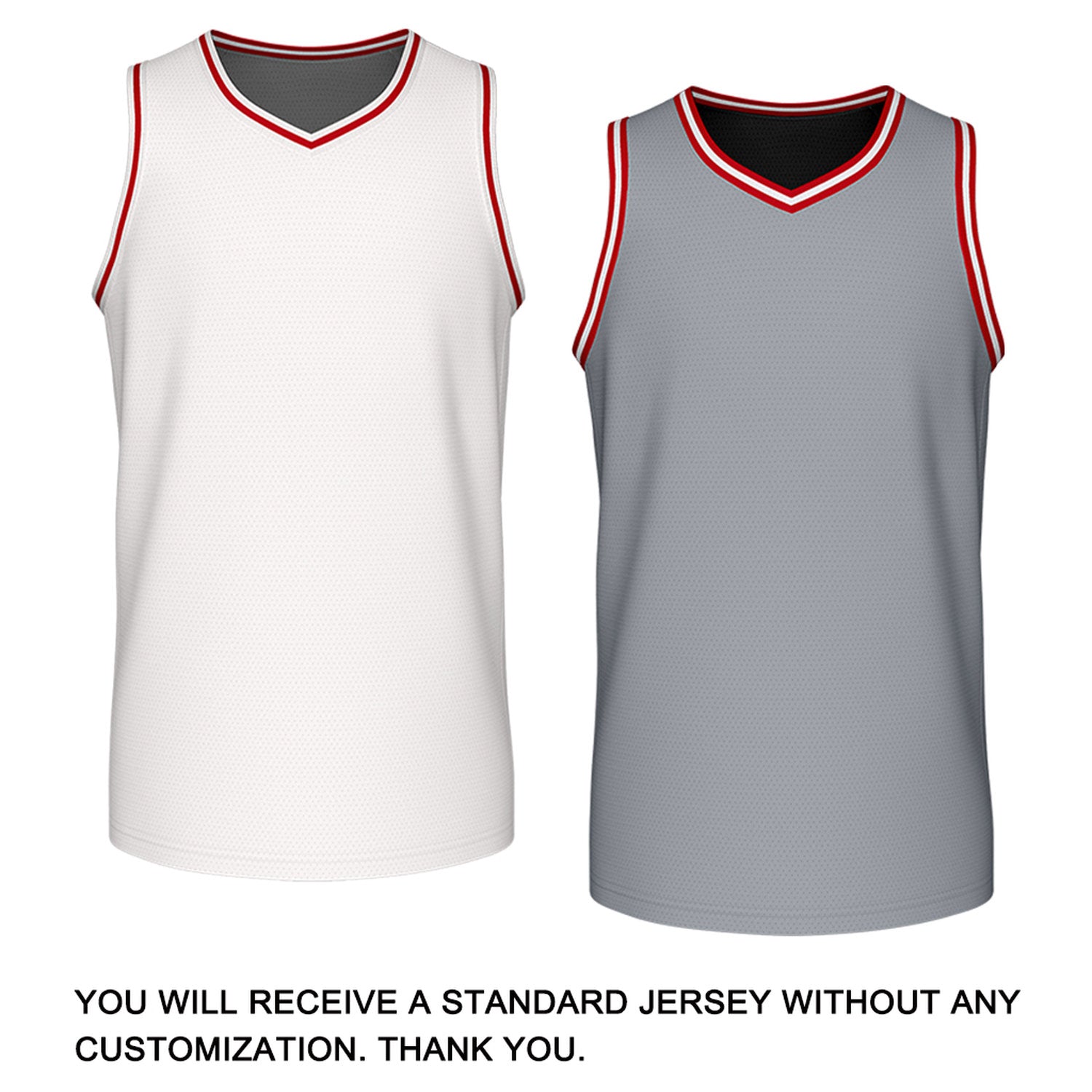 Custom Retro White & Gray Reversible Basketball Jersey | Personalized Team Jersey | Vosoli