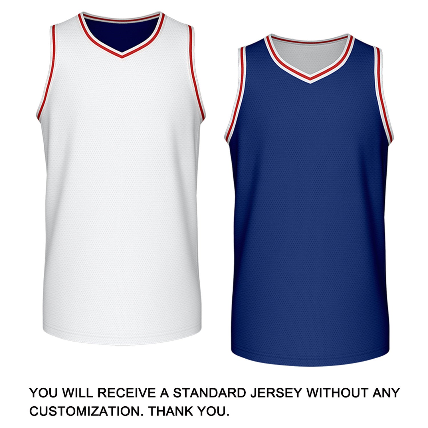 Custom Retro White & Navy Reversible Basketball Jersey | Personalized Team Jersey | Vosoli