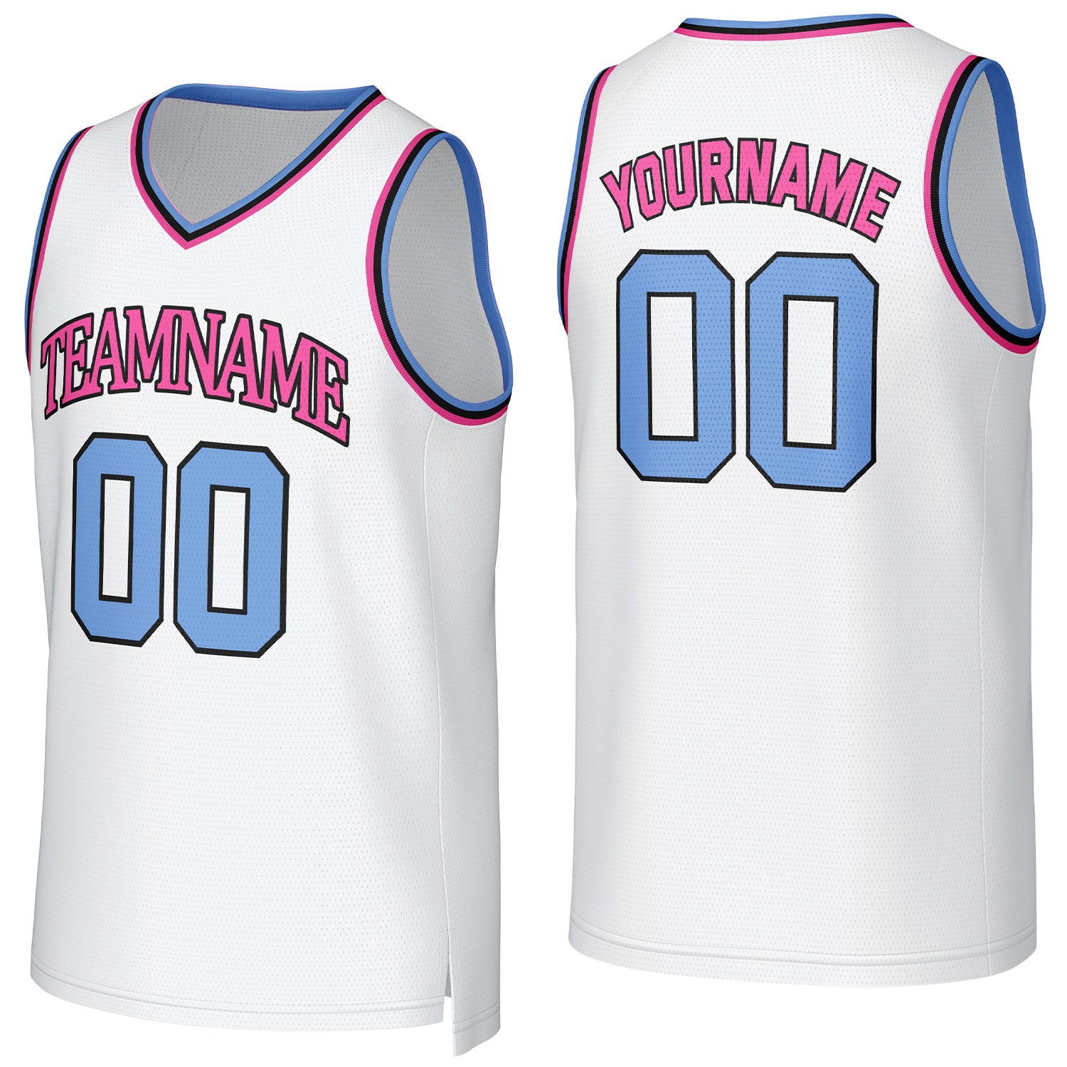 Custom white basketball jersey with logo, personalized name & number, team uniform for men women youth game practice - Vosoli