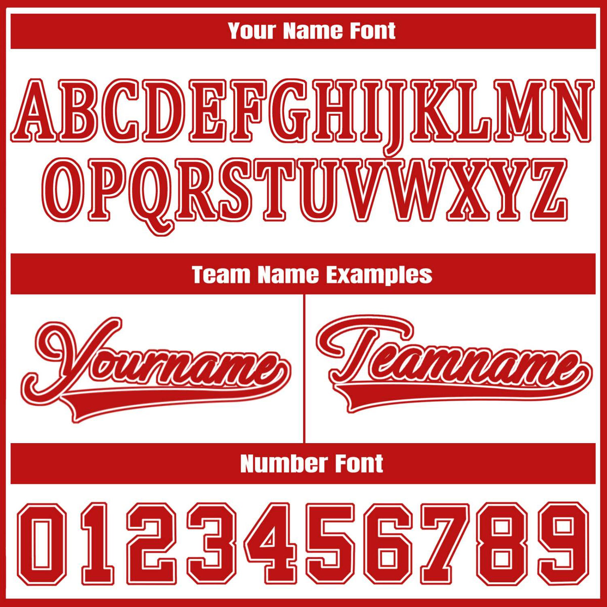 Custom White Red Jacket Personalized Team Name Number Letterman Bomber for Adult & Youth