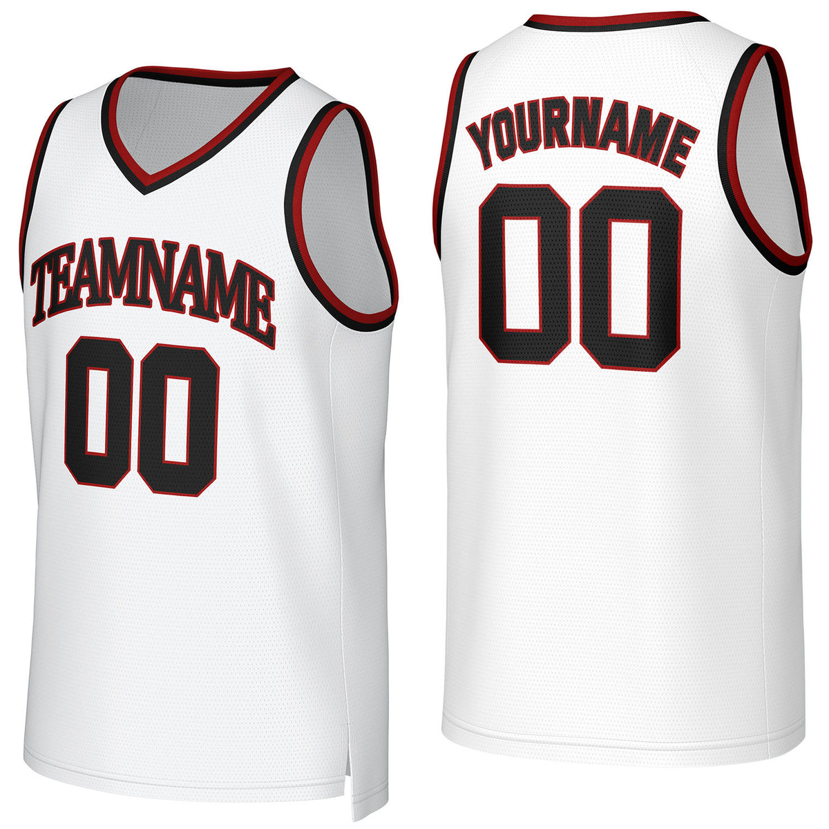 Custom white basketball jersey with logo, personalized name &amp; number, sleeveless team uniform for men women youth game practice - Vosoli