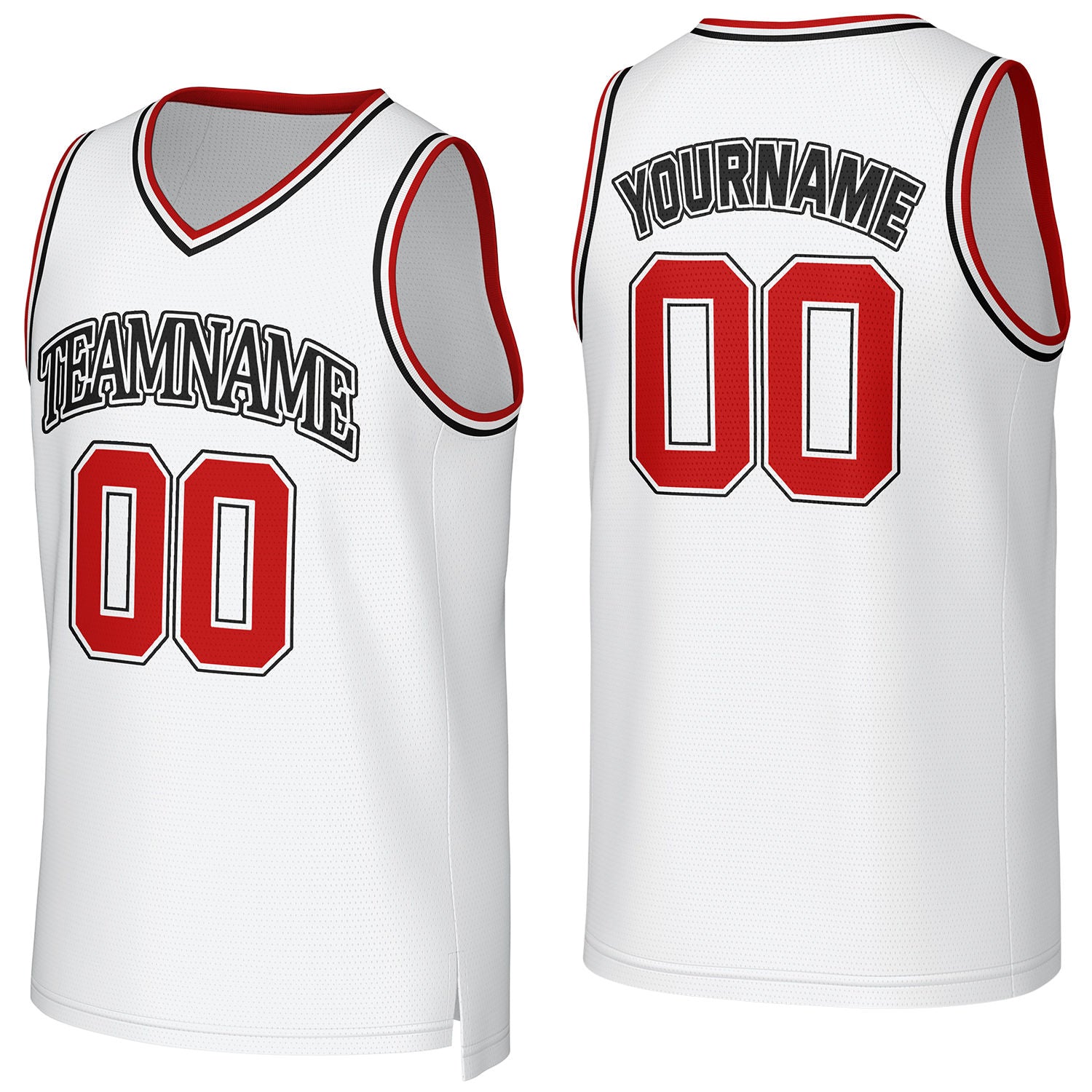 Custom white basketball jersey with logo, personalized name & number, team uniform for men women youth game practice - Vosoli
