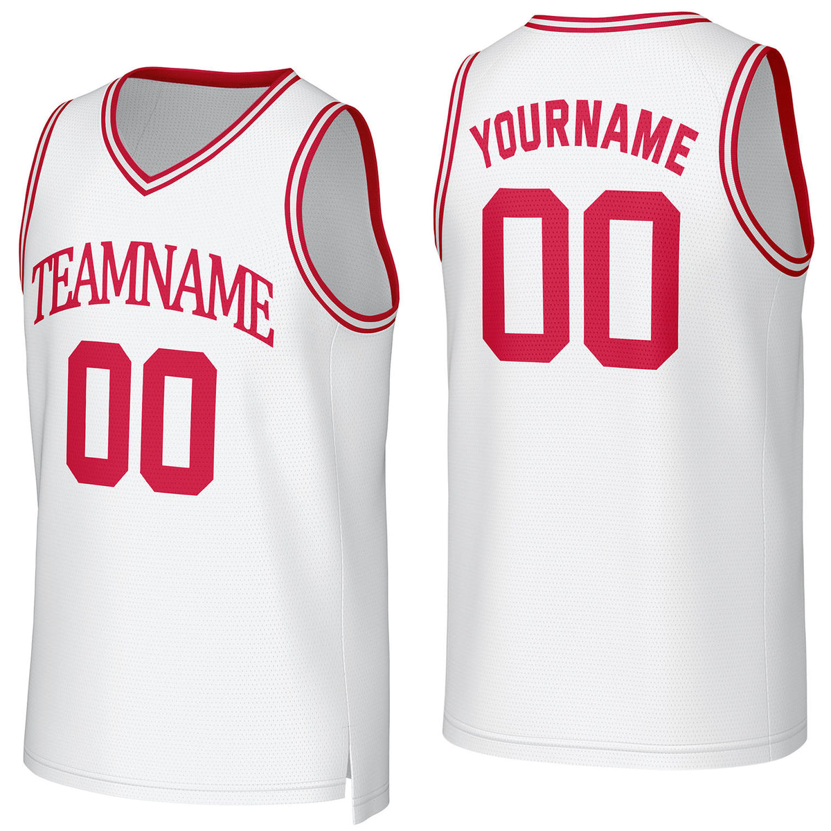 Custom white basketball jersey with logo, personalized name &amp; number, team uniform for men women youth game practice - Vosoli
