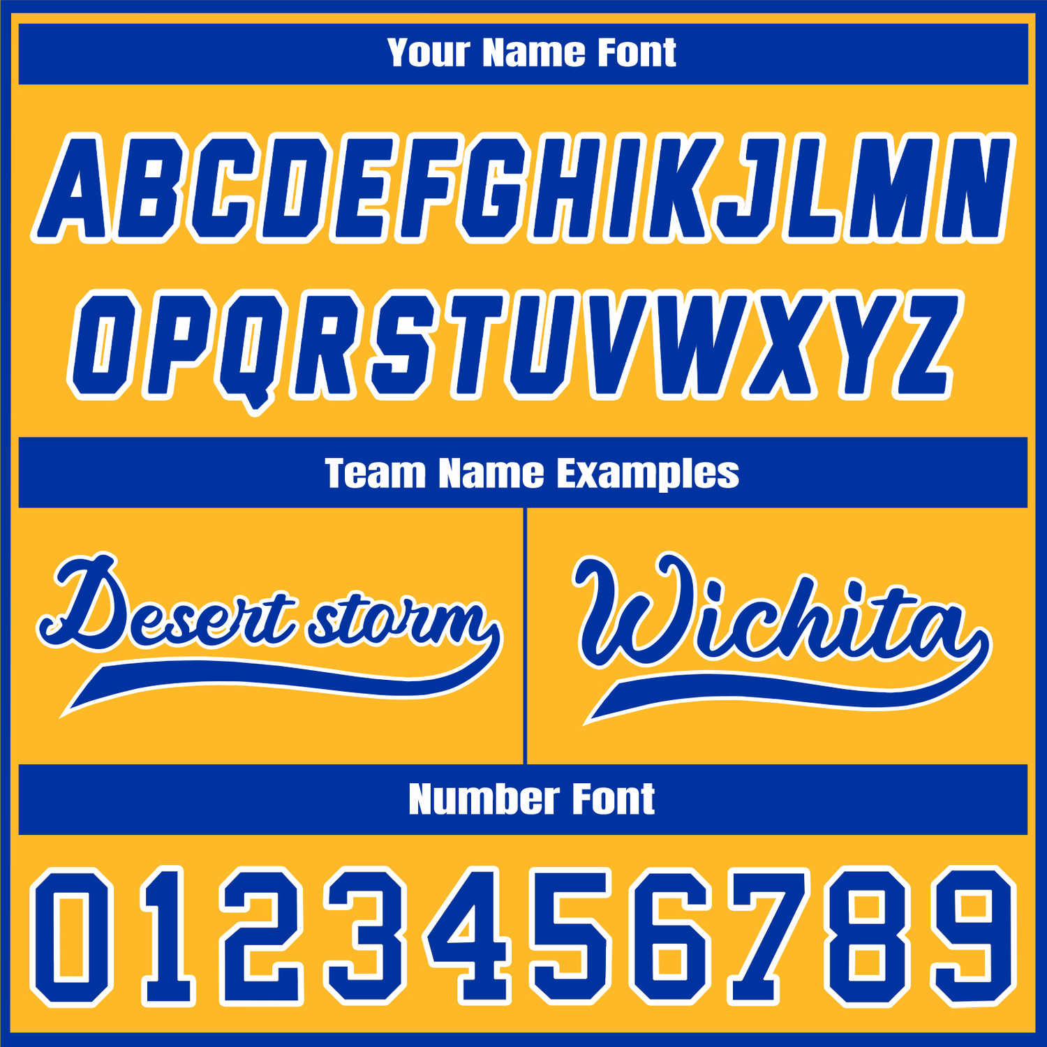 Custom Yellow & Blue Contrast Sleeve Varsity Baseball Jacket | Personalized Team Name & Number
