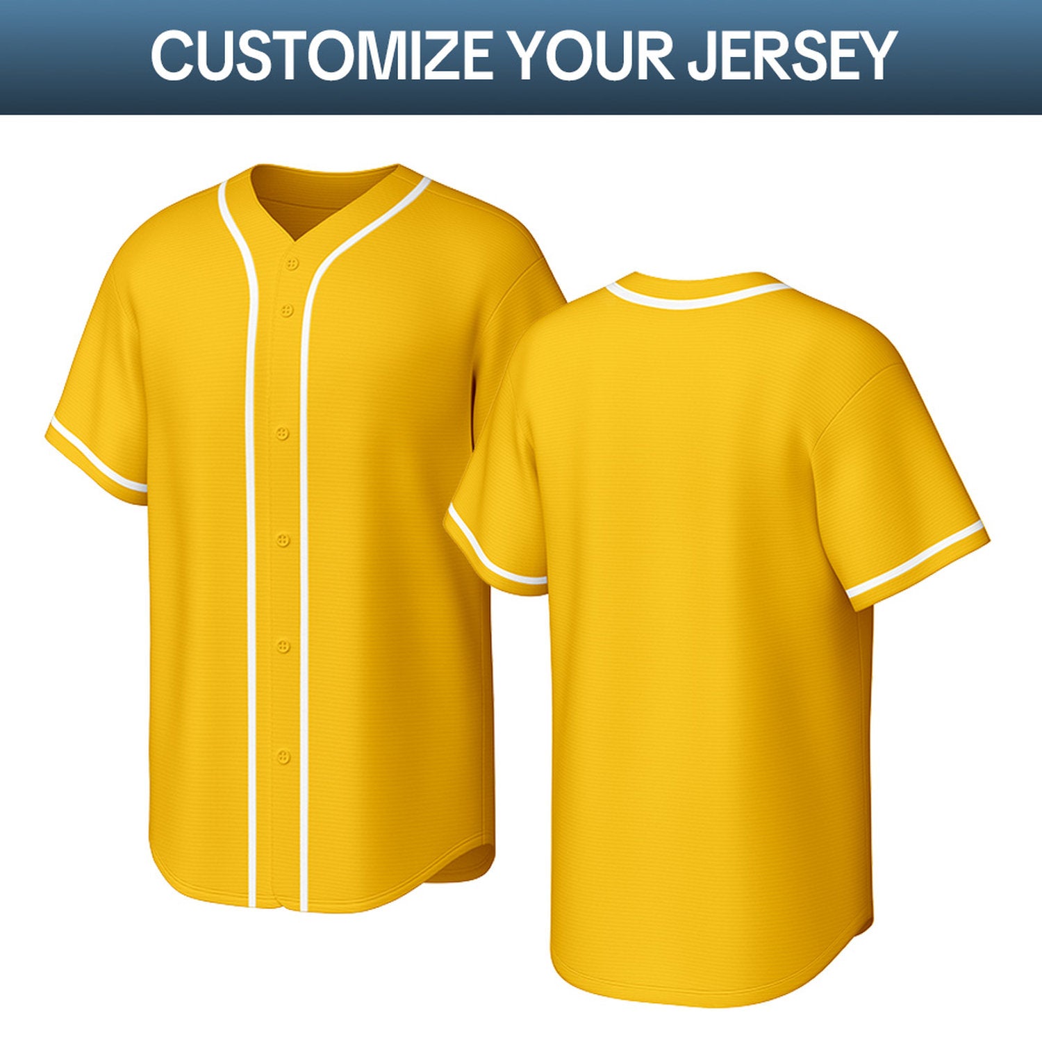 Custom Yellow & Green Personalized Baseball Jersey | Team Sports Uniform | Vosoli