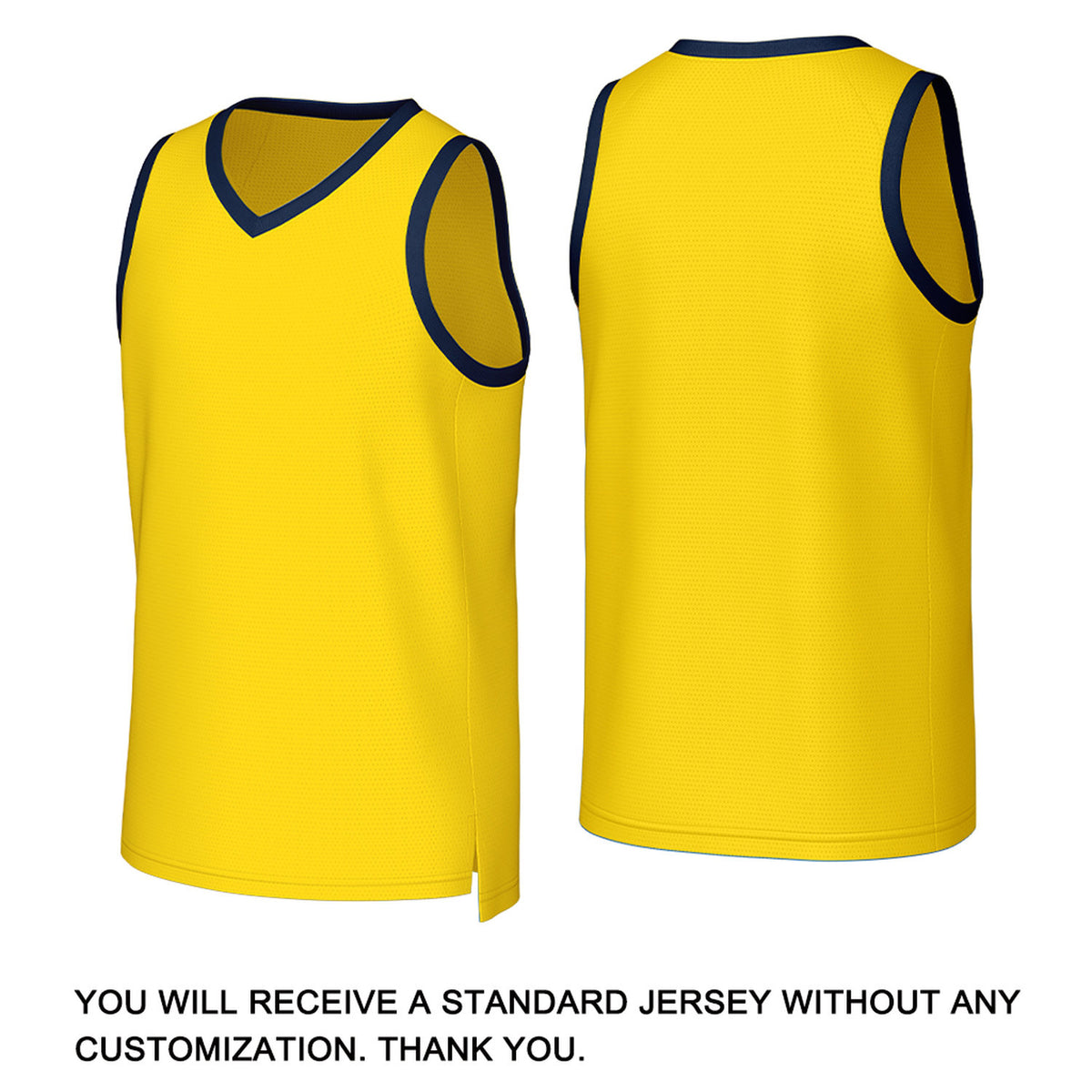 Custom Yellow Navy Stitched Basketball Jersey | Personalized Name Number Logo Mesh Sports Jersey