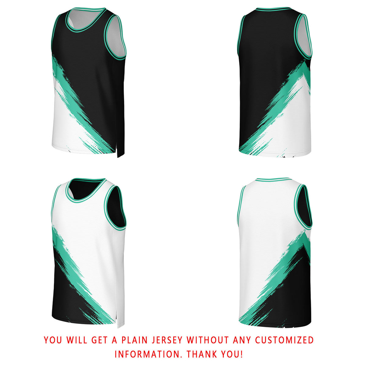 Custom Black & White Reversible Basketball Jersey | Personalized Team Uniforms for Adult & Youth