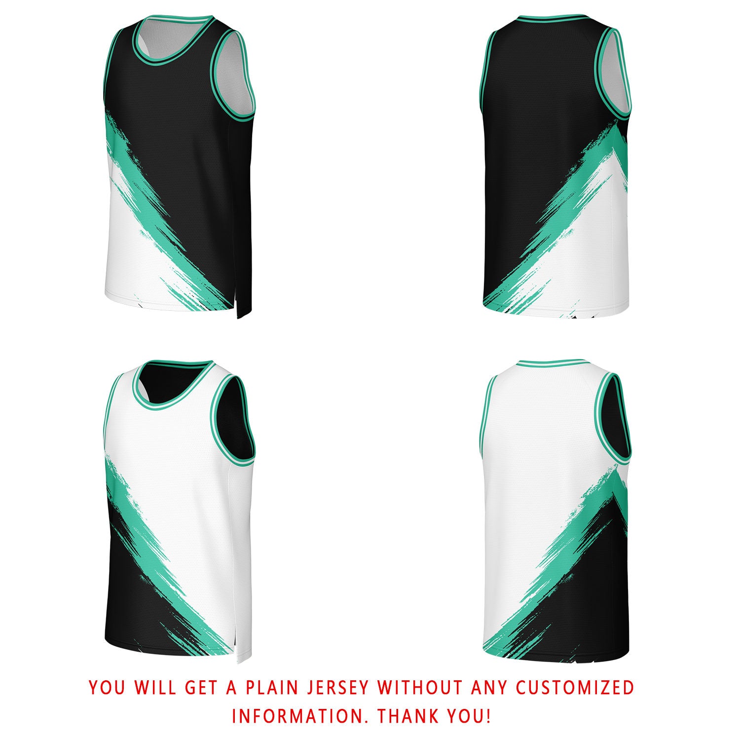 Custom Black & White Reversible Basketball Jersey | Personalized Team Uniforms for Adult & Youth