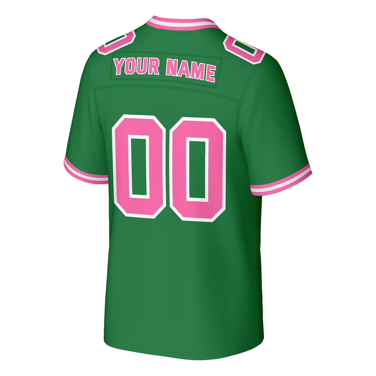 Custom Green & Pink Football Jersey | Personalized Football Team Uniform Top