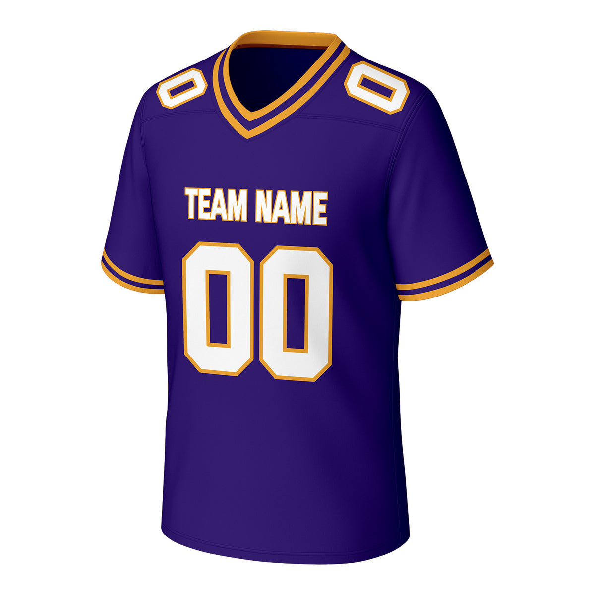 Custom Purple & Gold Football Jersey | Personalized Football Team Uniform Top