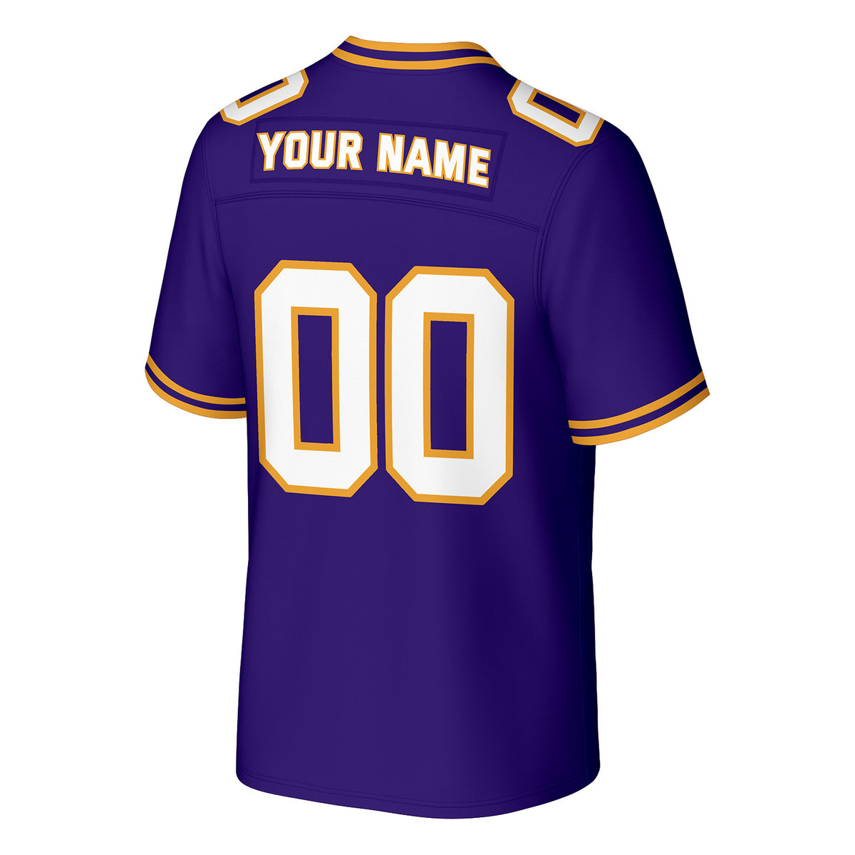 Custom Purple & Gold Football Jersey | Personalized Football Team Uniform Top