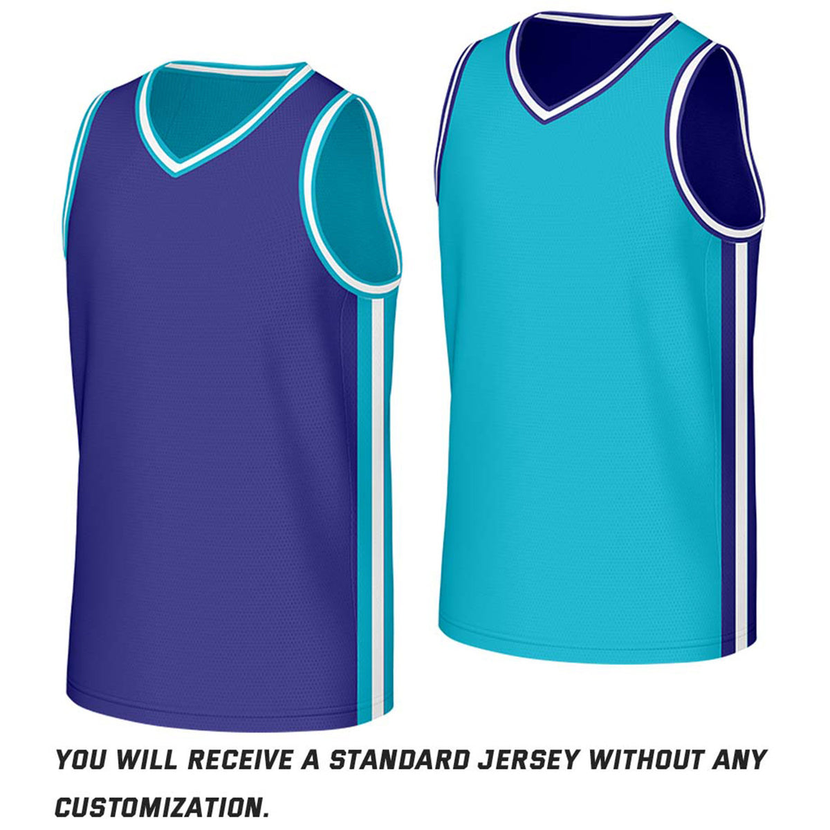 Custom Purple & Teal Reversible Basketball Jersey | Personalized Name Number Mesh Sports Jersey