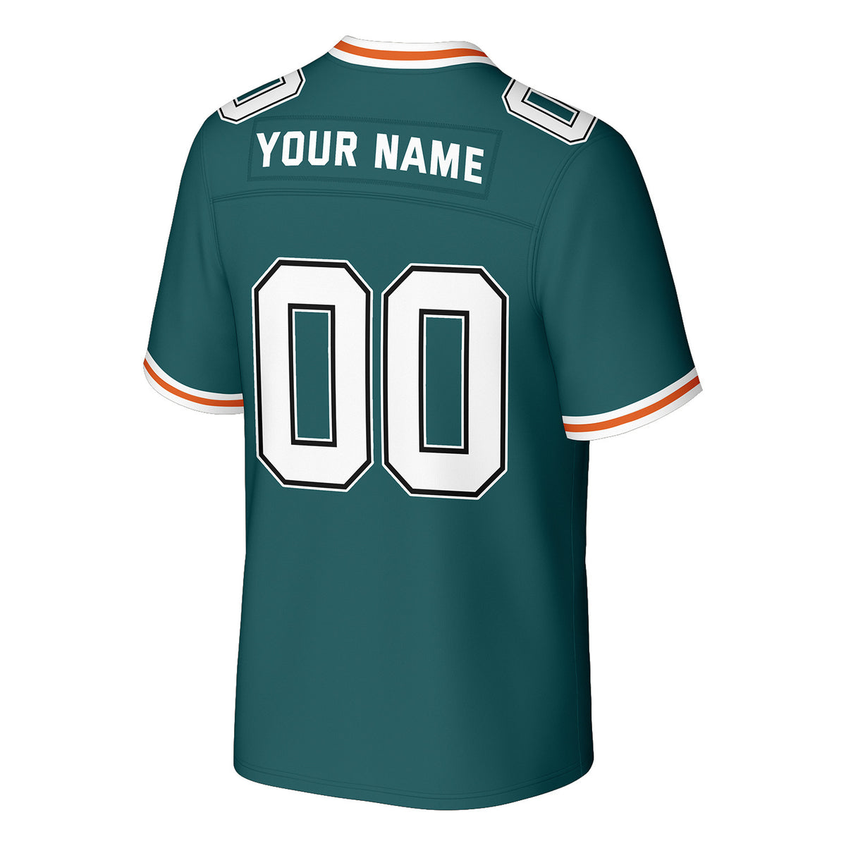 Custom Teal & White Football Jersey | Personalized Football Team Uniform Top