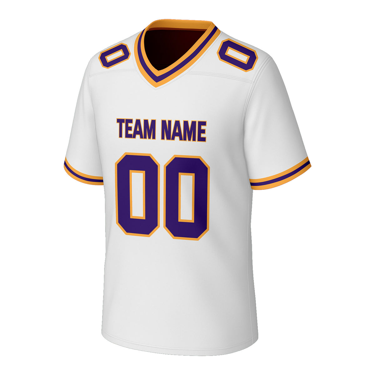 Custom White & Purple Football Jersey | Personalized Football Team Uniform Top