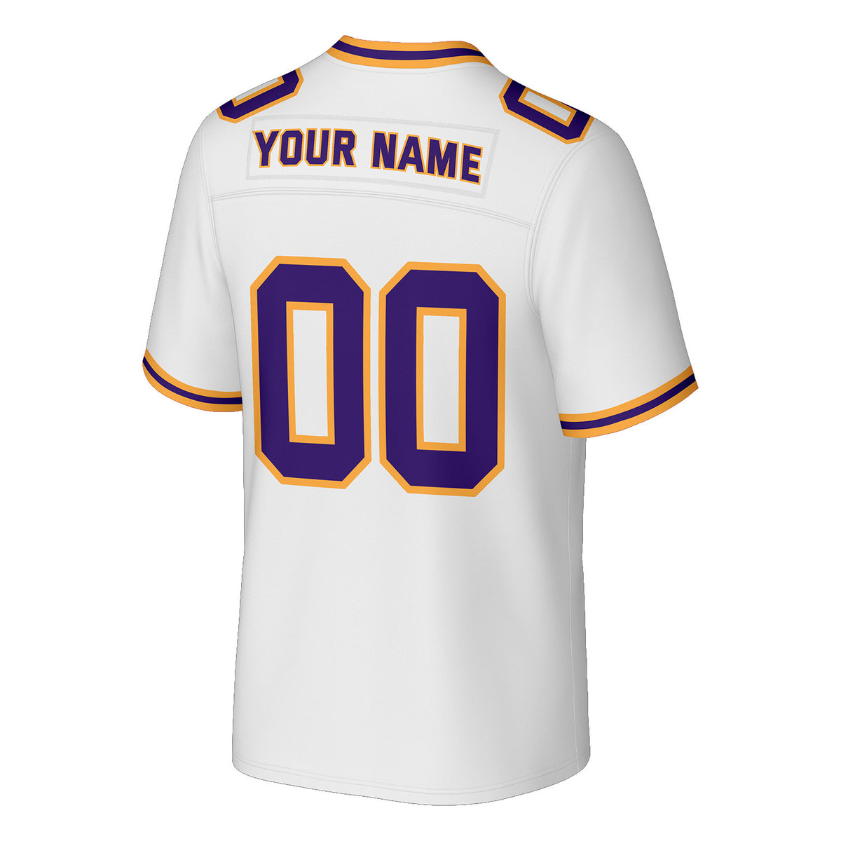 Custom White & Purple Football Jersey | Personalized Football Team Uniform Top