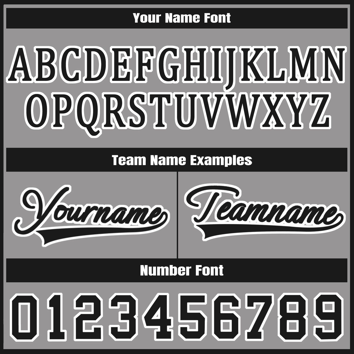 Custom Grey Black Jacket Personalized Team Name Number Letterman Bomber for Adult & Youth
