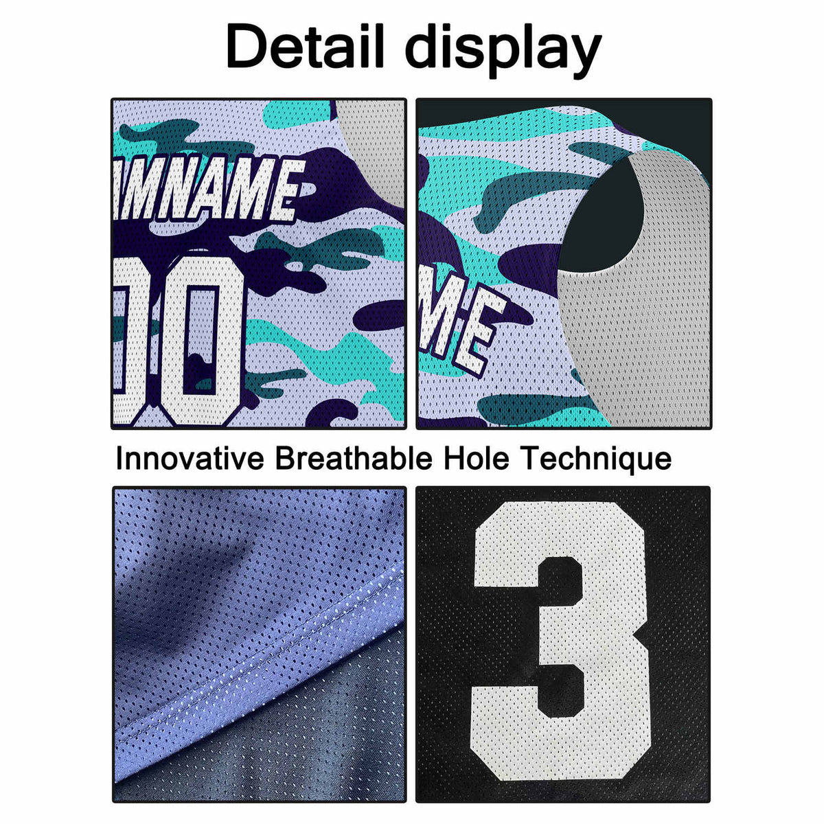 Custom Pastel Camo Basketball Jersey - Personalized Team Name, Number & LOGO | Vosoli
