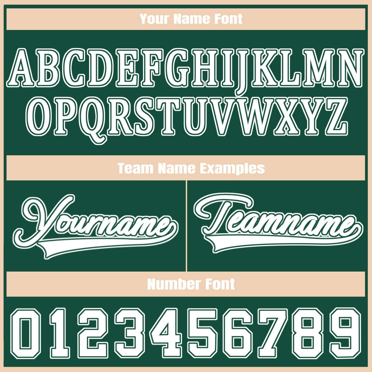 Custom Green Jacket Personalized Team Name Number Letterman Bomber for Adult & Youth
