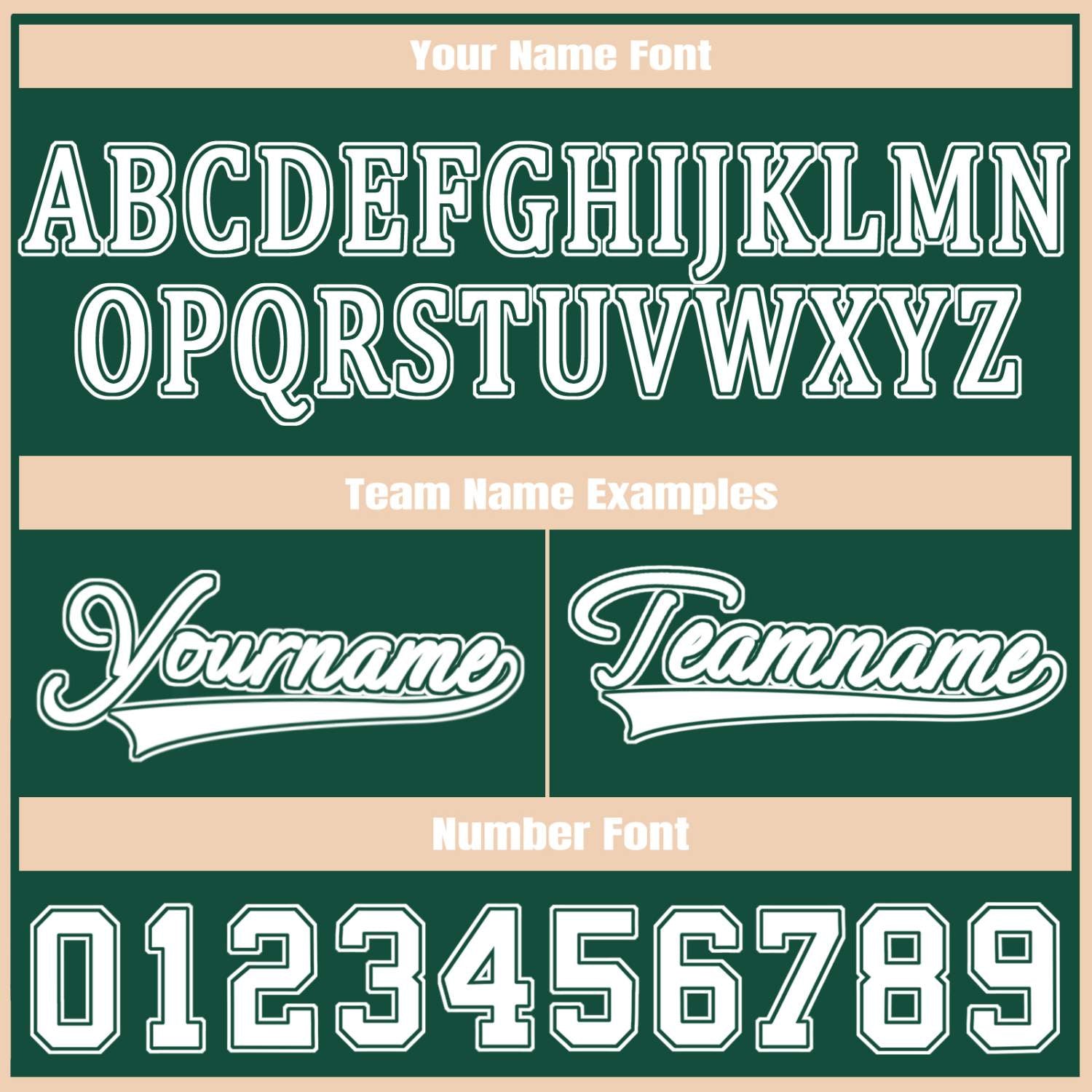 Custom Green Jacket Personalized Team Name Number Letterman Bomber for Adult & Youth