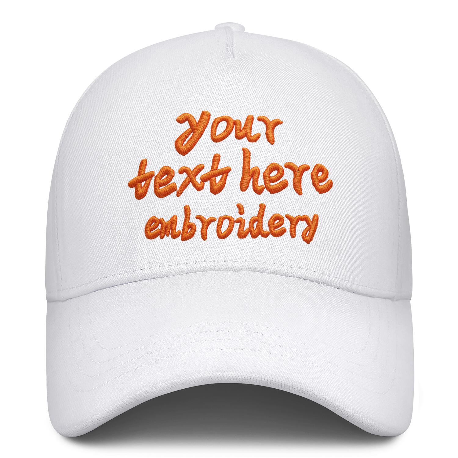 Vosoli Custom Embroidered White Baseball Cap - Custom Personalized Hat