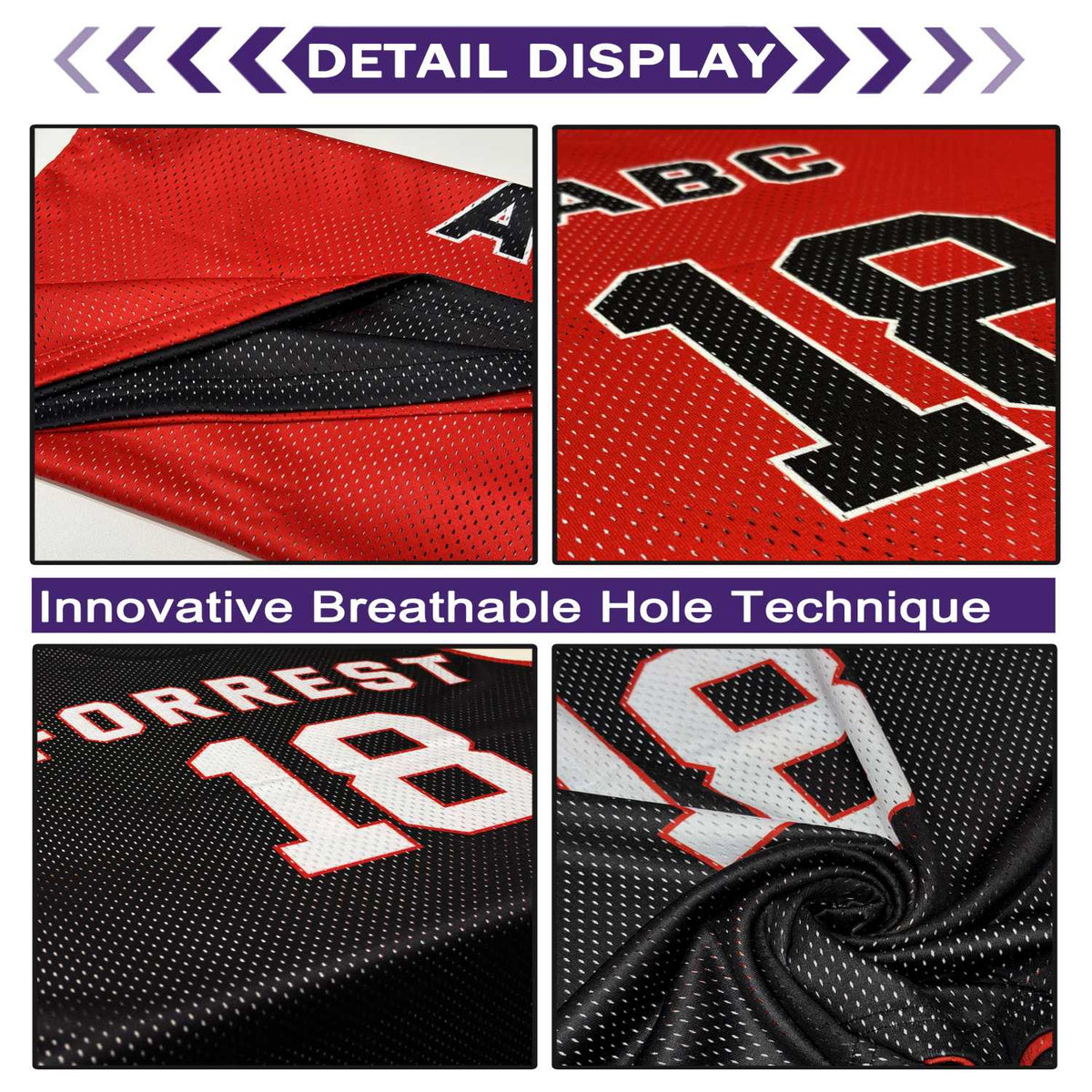 Custom Red & White Basketball Jersey | Personalized Team Kit - Vosoli
