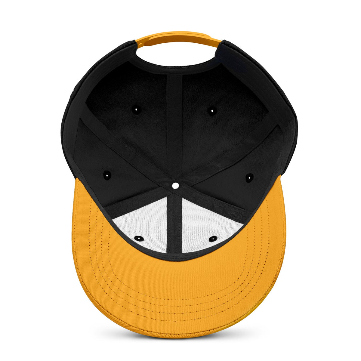 Vosoli Black Gold Two-Tone Baseball Cap - Unisex Custom 3D Embroidery or Print
