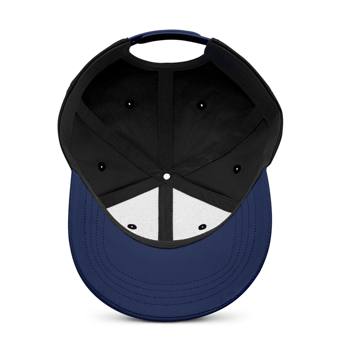Vosoli Black Navy Two-Tone Baseball Cap - Unisex Custom 3D Embroidery or Print