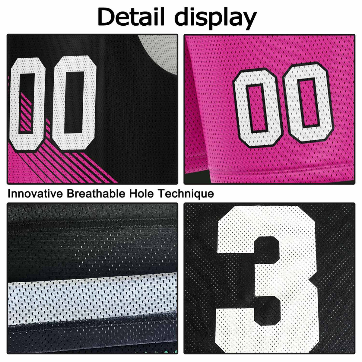 Custom Reversible Basketball Jersey & Shorts Set for Individuals & Teams – Black Pink White Diagonal Stripe | Vosoli