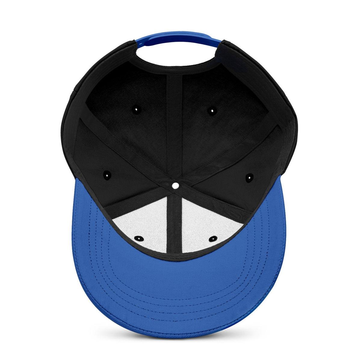 Vosoli Black Royal Blue Two-Tone Baseball Cap - Unisex Custom 3D Embroidery or Print