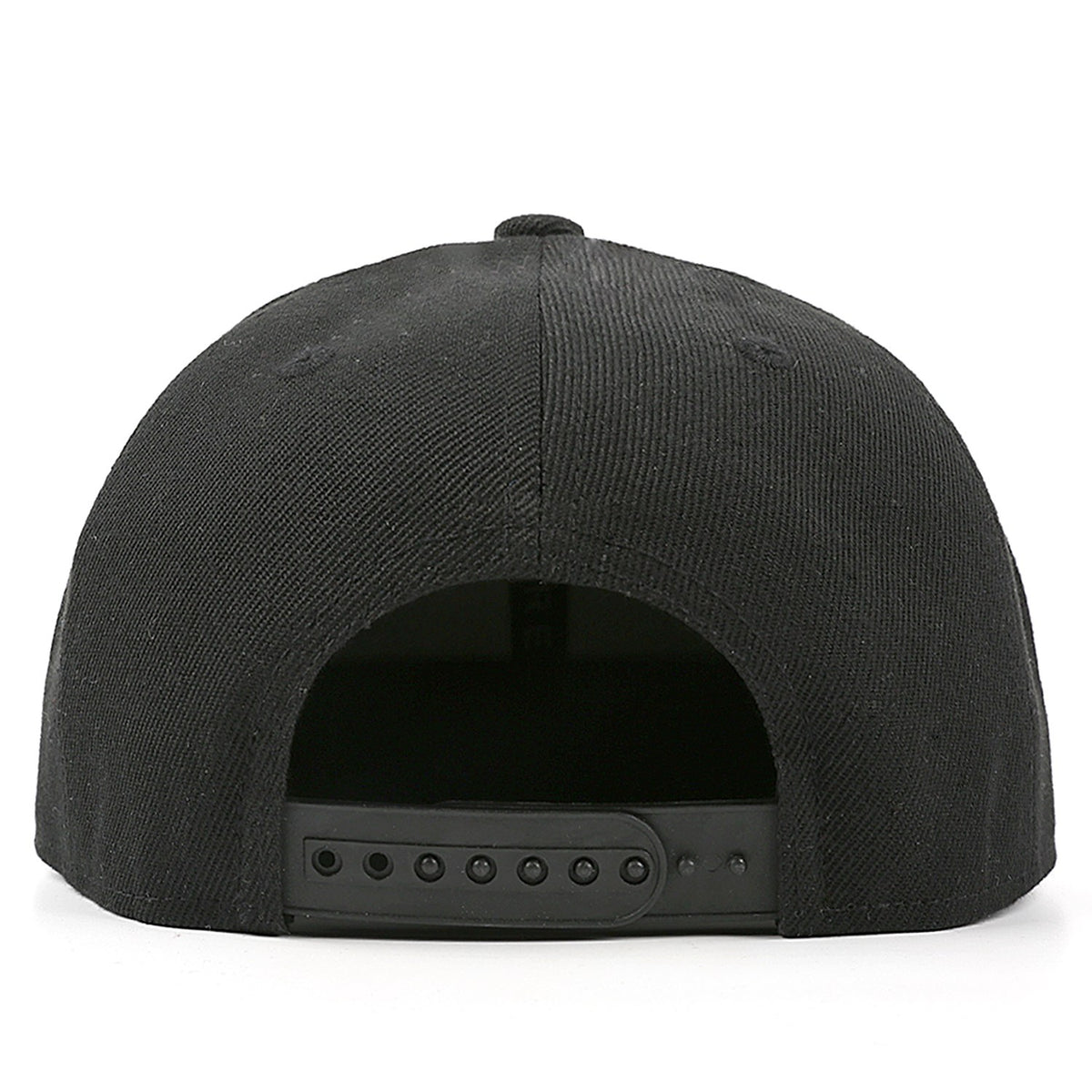 Vosoli Black Unisex Flat Brim Cap - Team Custom 3D Embroidery or Print Personalized Hat