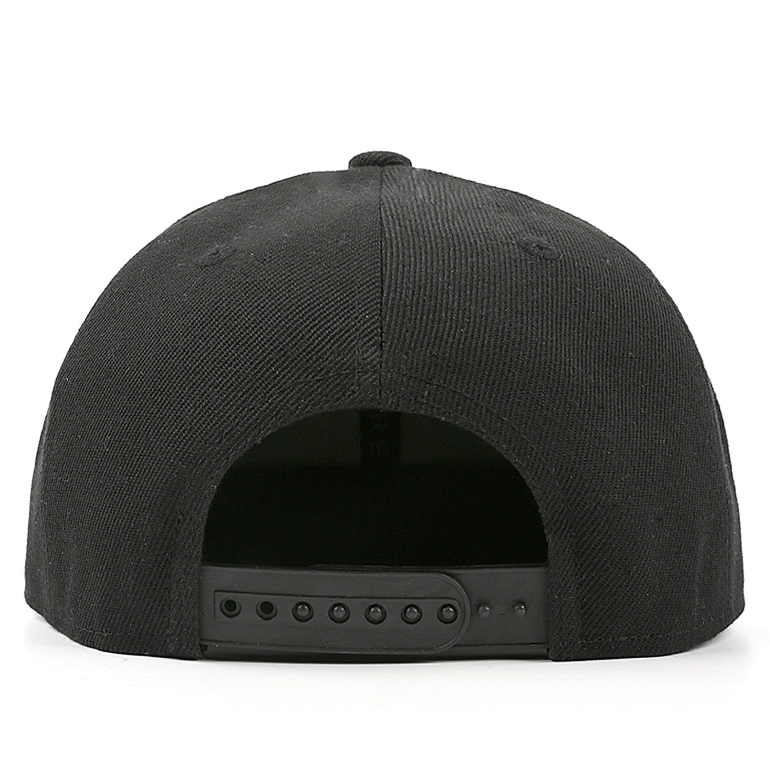 Vosoli Black Unisex Flat Brim Cap - Team Custom 3D Embroidery or Print Personalized Hat
