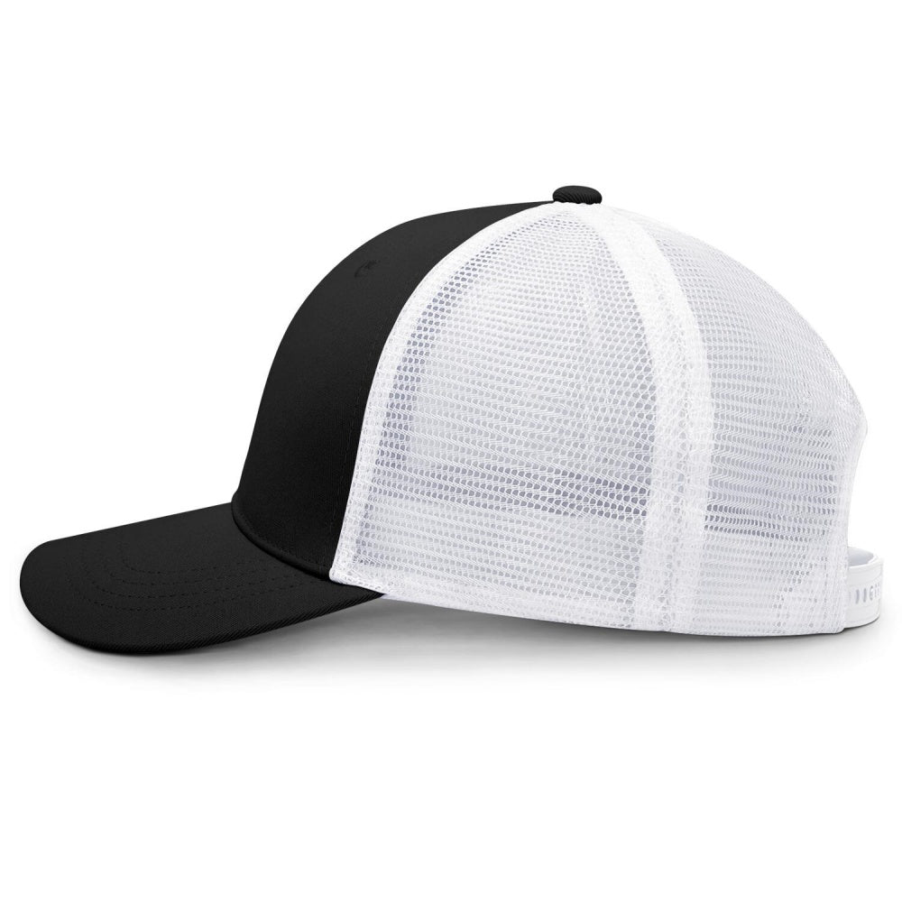 Vosoli Black White Mesh Trucker Cap - Custom Embroidered Personalized Hat
