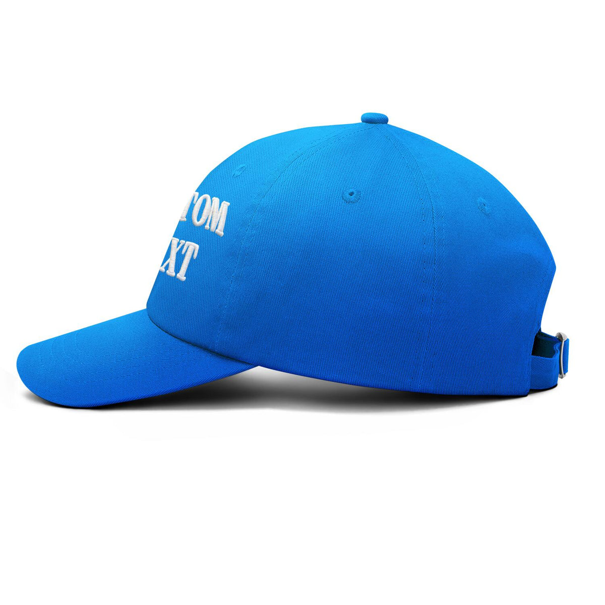 Vosoli Bright Blue Unisex Baseball Cap - Personal & Team Custom 3D Embroidery or Print Hat