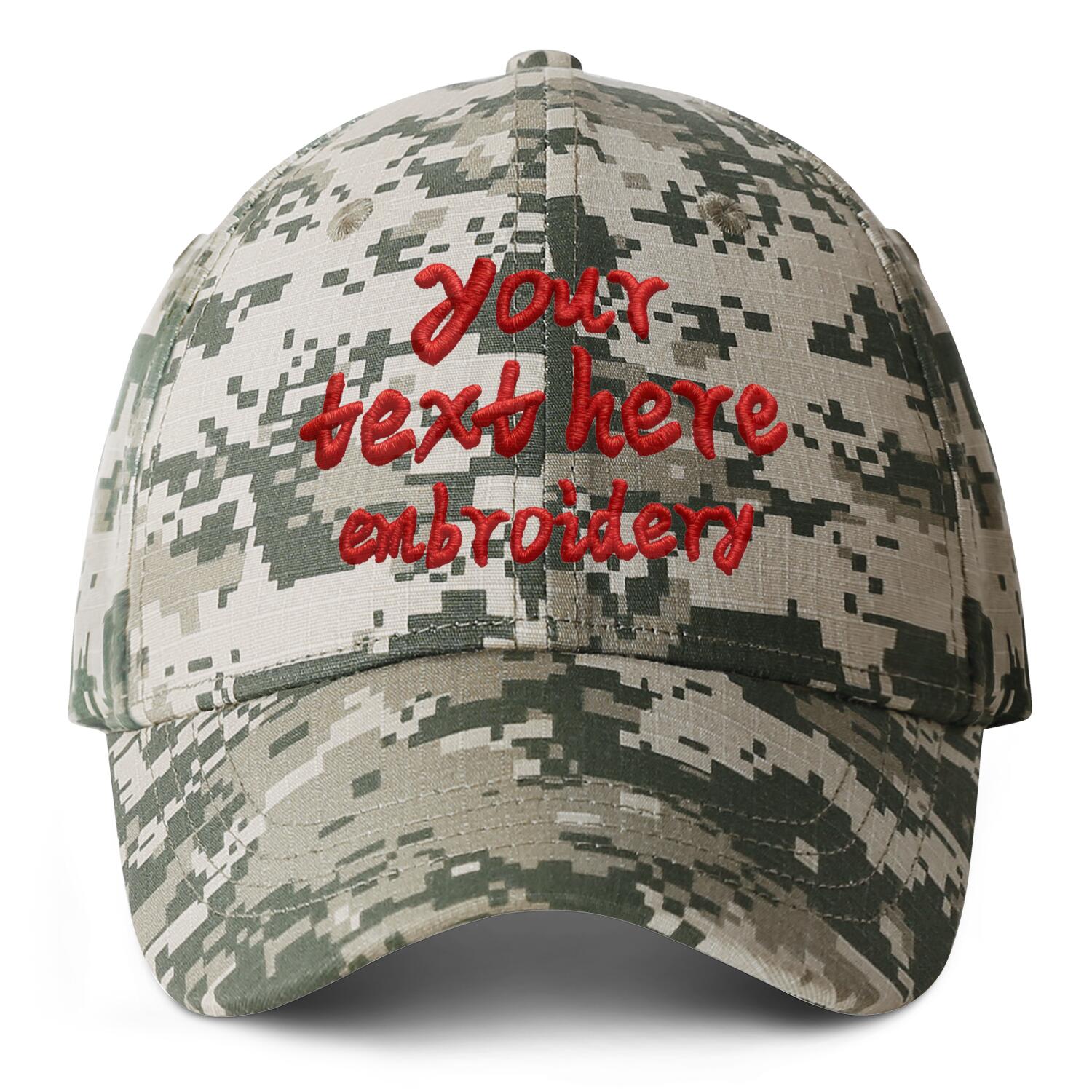Vosoli Digital Camo Baseball Cap - Team Custom Embroider or Print Personalized Hat