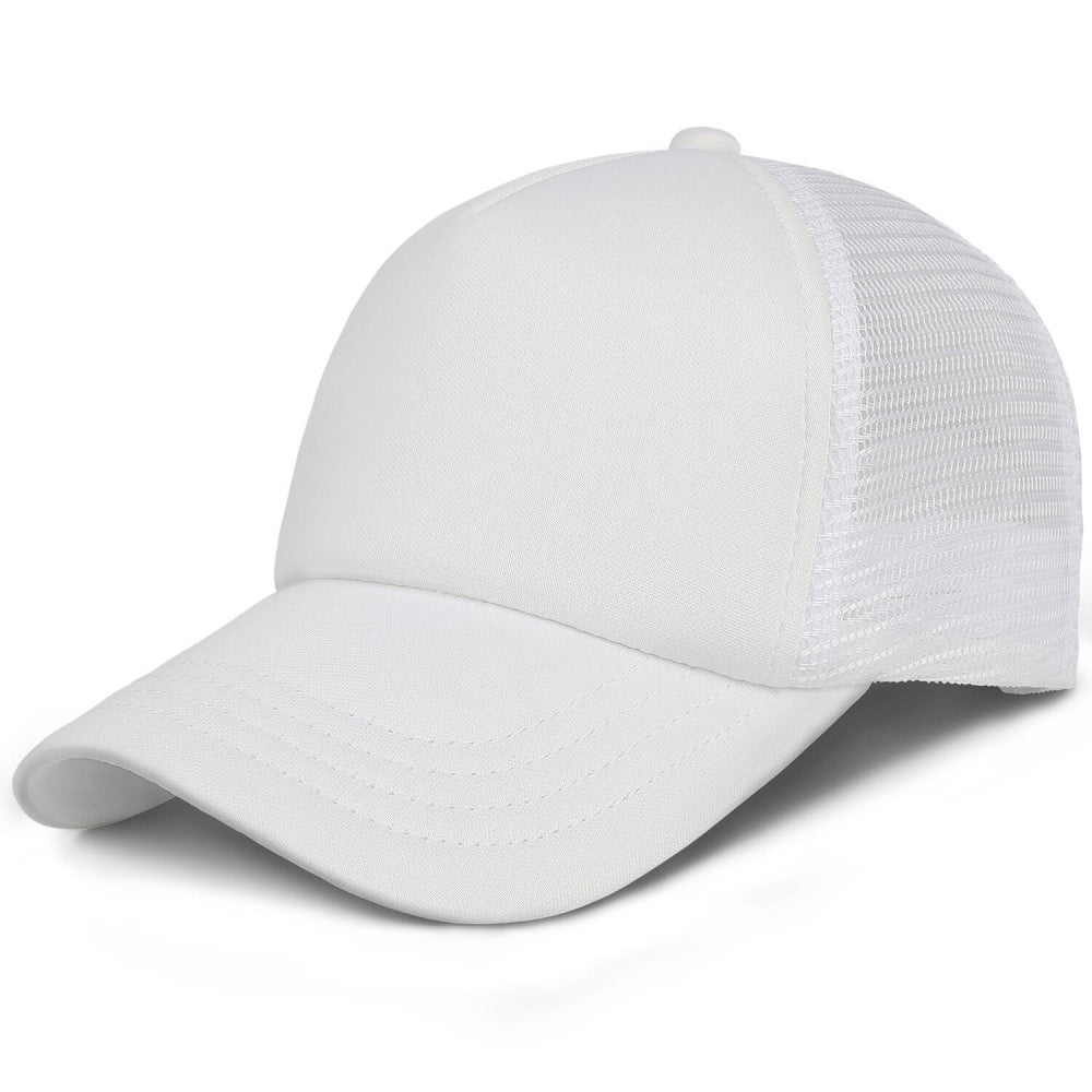 Vosoli Kids White Mesh Trucker Cap - Custom Embroidered Personalized Children’s Hat