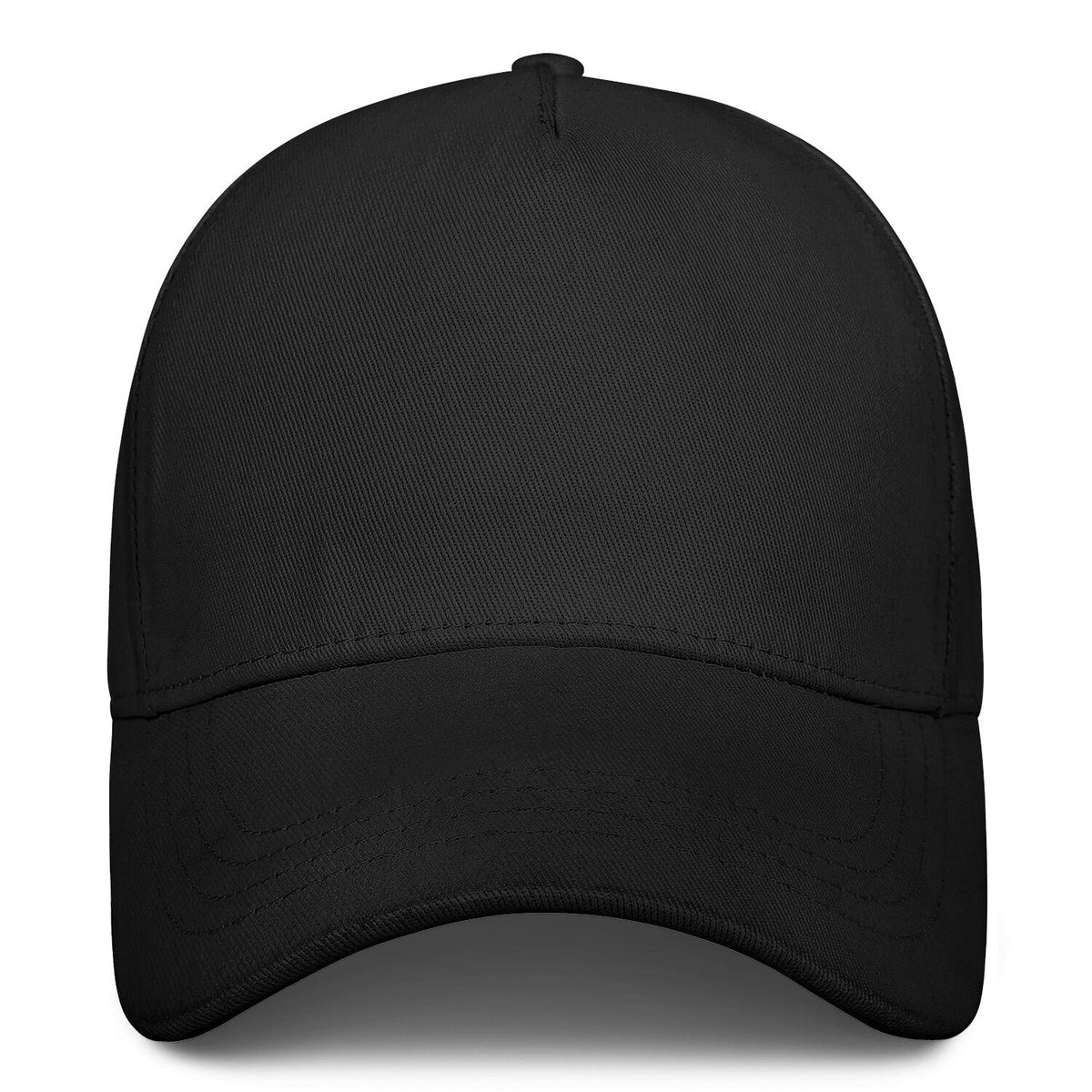 Vosoli White Embroidered Black Baseball Cap - Personalized Hat
