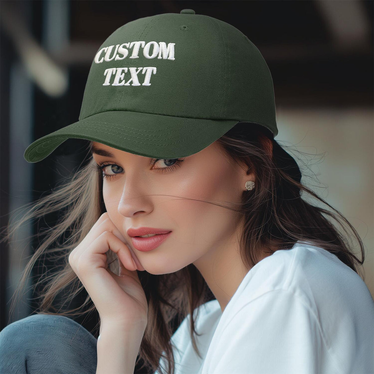 Vosoli Dark Green Unisex Baseball Cap - Personal & Team Custom 3D Embroidery or Print Hat
