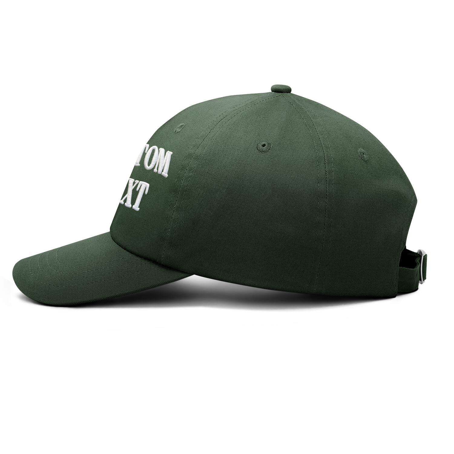 Vosoli Dark Green Unisex Baseball Cap - Personal & Team Custom 3D Embroidery or Print Hat