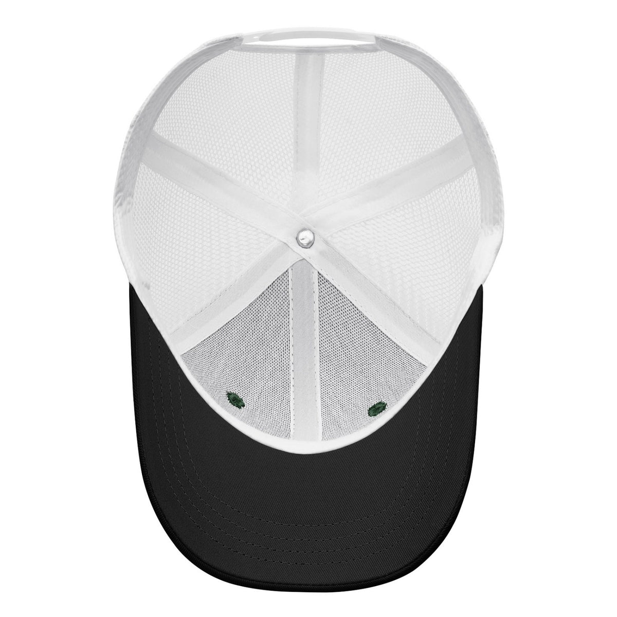 Vosoli Forest Green & Black Two-Tone Baseball Trucker Hat - Unisex Custom 3D Embroidery or Print