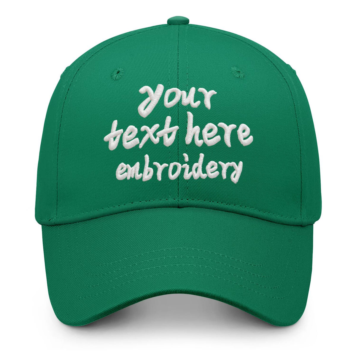 Vosoli Forest Green Solid Baseball Cap - Unisex Custom 3D Embroidery or Print