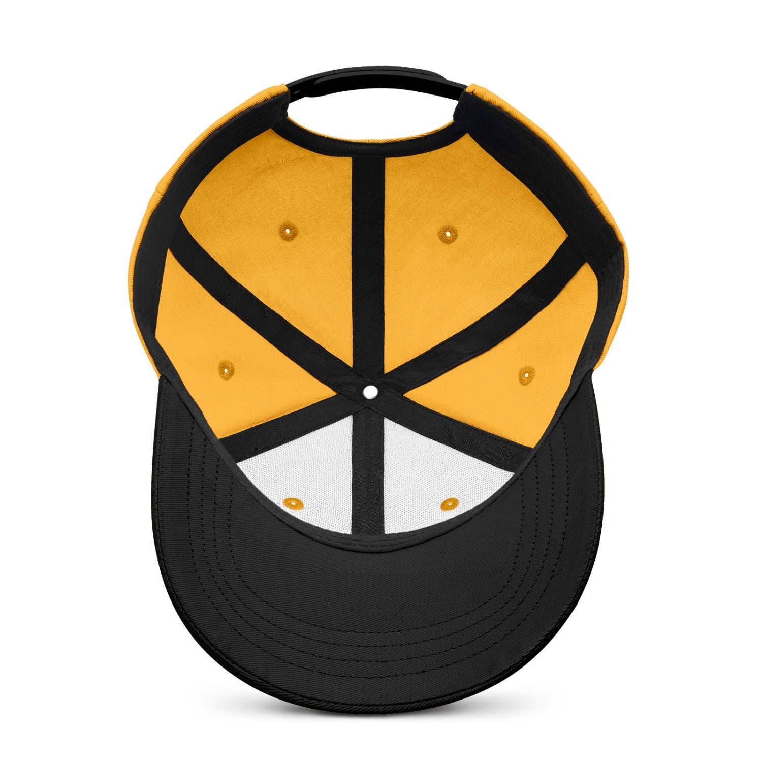 Vosoli Gold Black Two-Tone Baseball Cap - Unisex Custom 3D Embroidery or Print