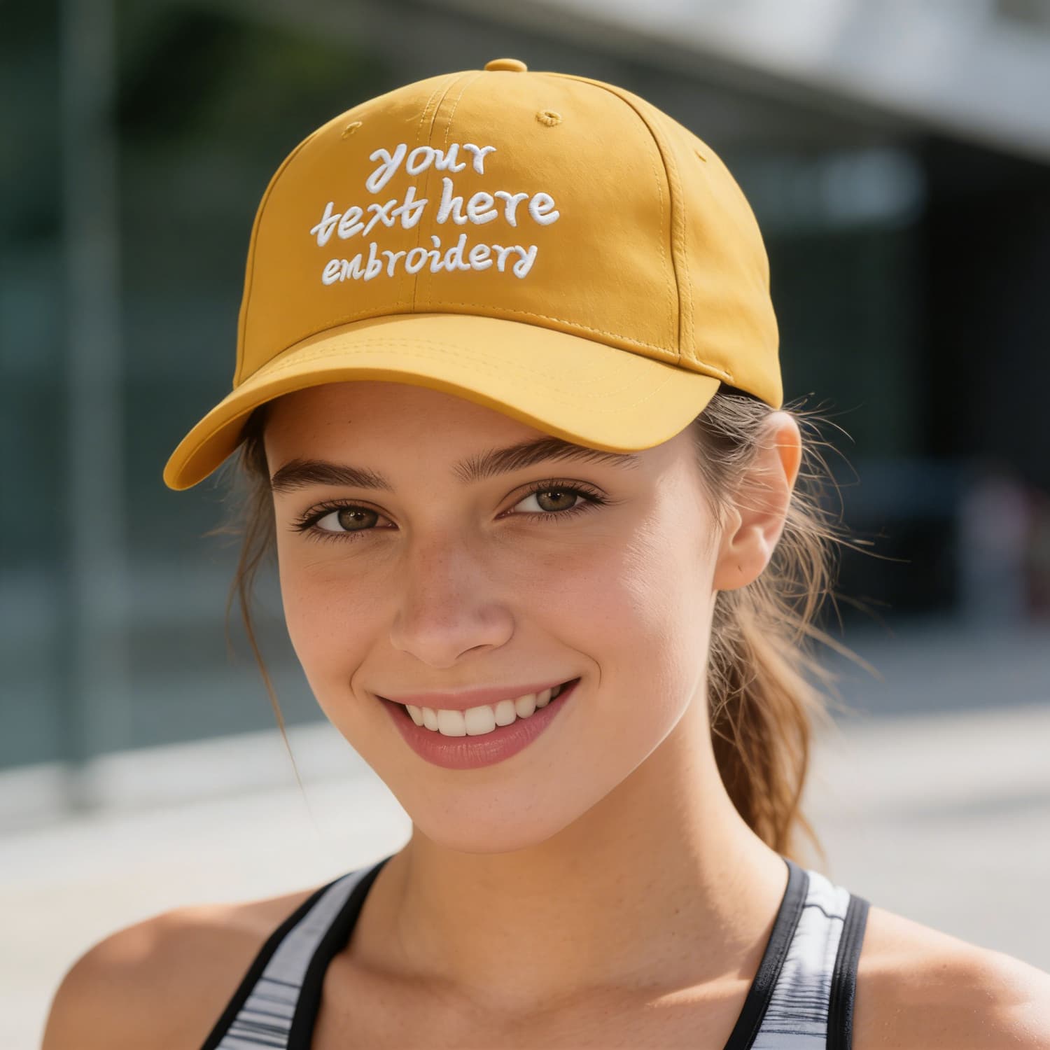 Vosoli Gold Solid Baseball Cap - Unisex Custom 3D Embroidery or Print