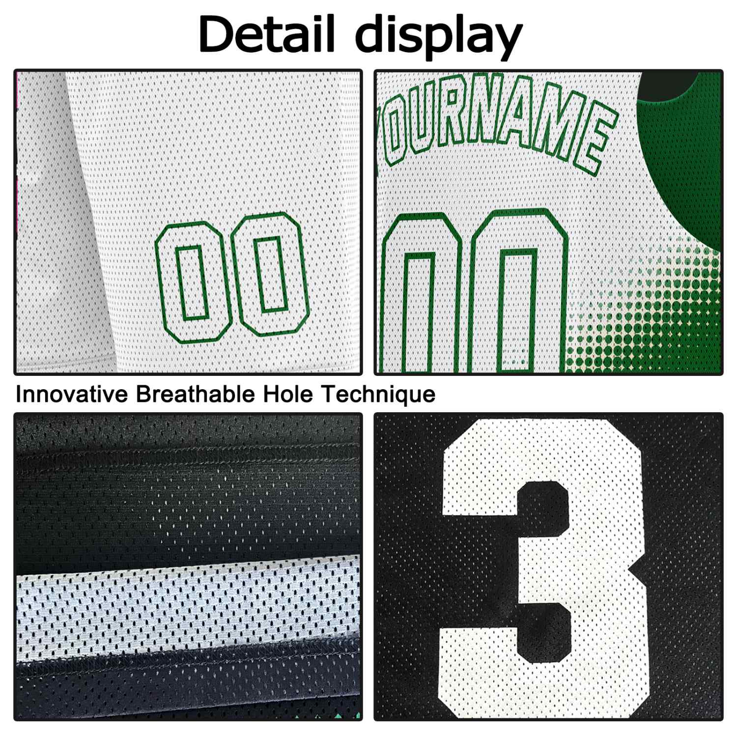 Custom Reversible Basketball Jersey & Shorts Set for Individuals & Teams – Green Gold White Dot Gradient | Vosoli
