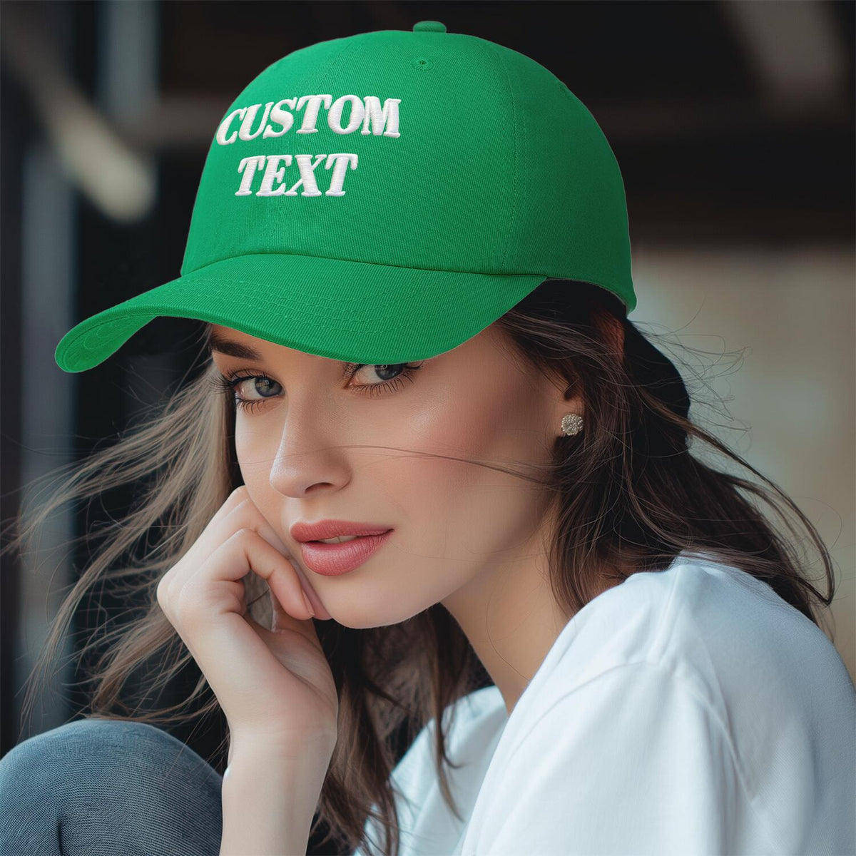 Vosoli Lime Green Unisex Baseball Cap - Personal & Team Custom 3D Embroidery or Print Hat