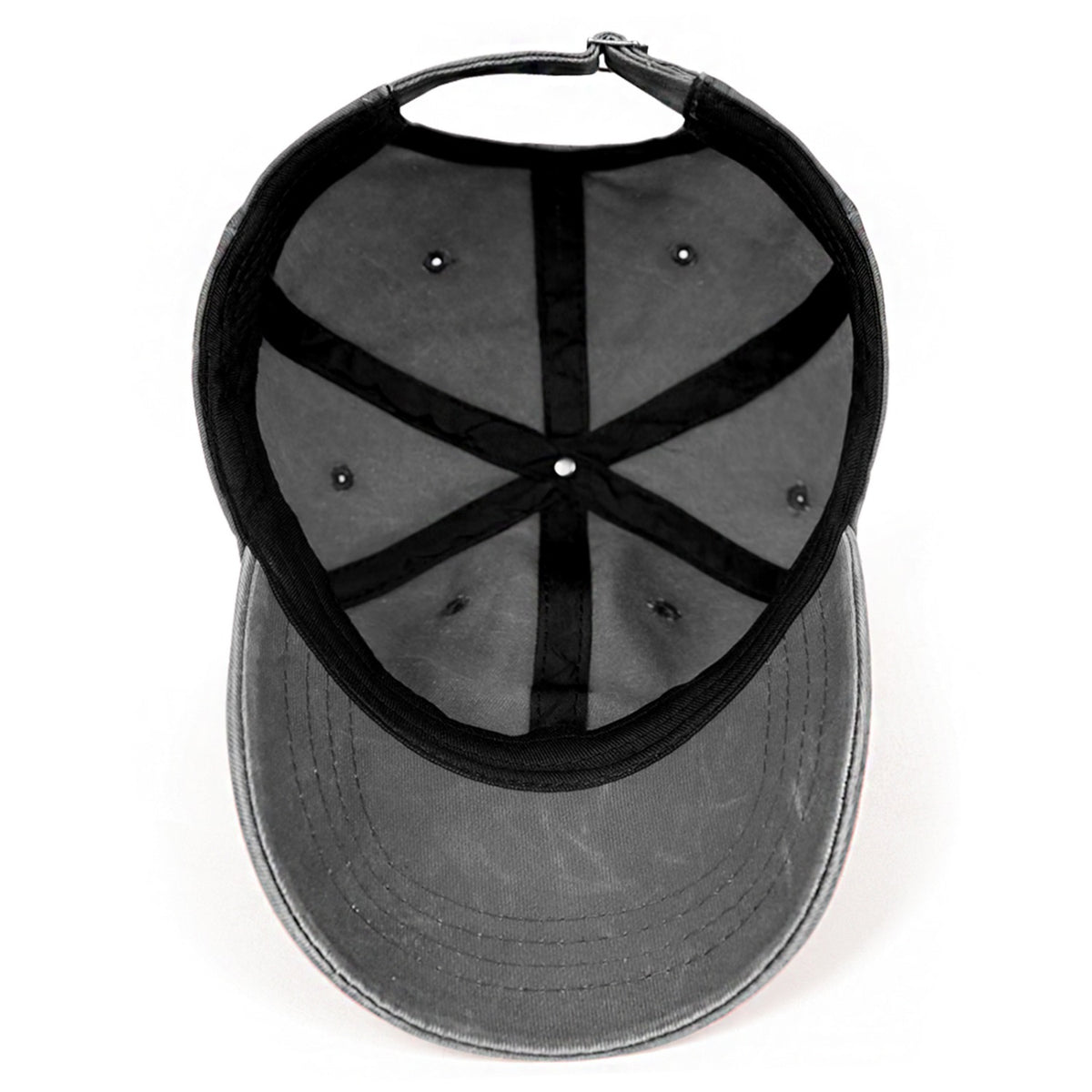 Vosoli Grey Washed Denim Unisex Baseball Cap - Team Custom 3D Embroidery or Print Personalized Hat