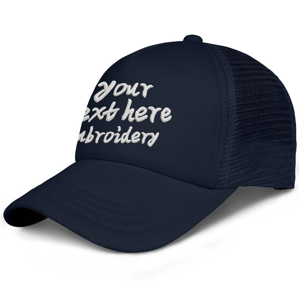 Vosoli Kids Navy Mesh Trucker Cap - Custom Embroidered Personalized Children’s Hat